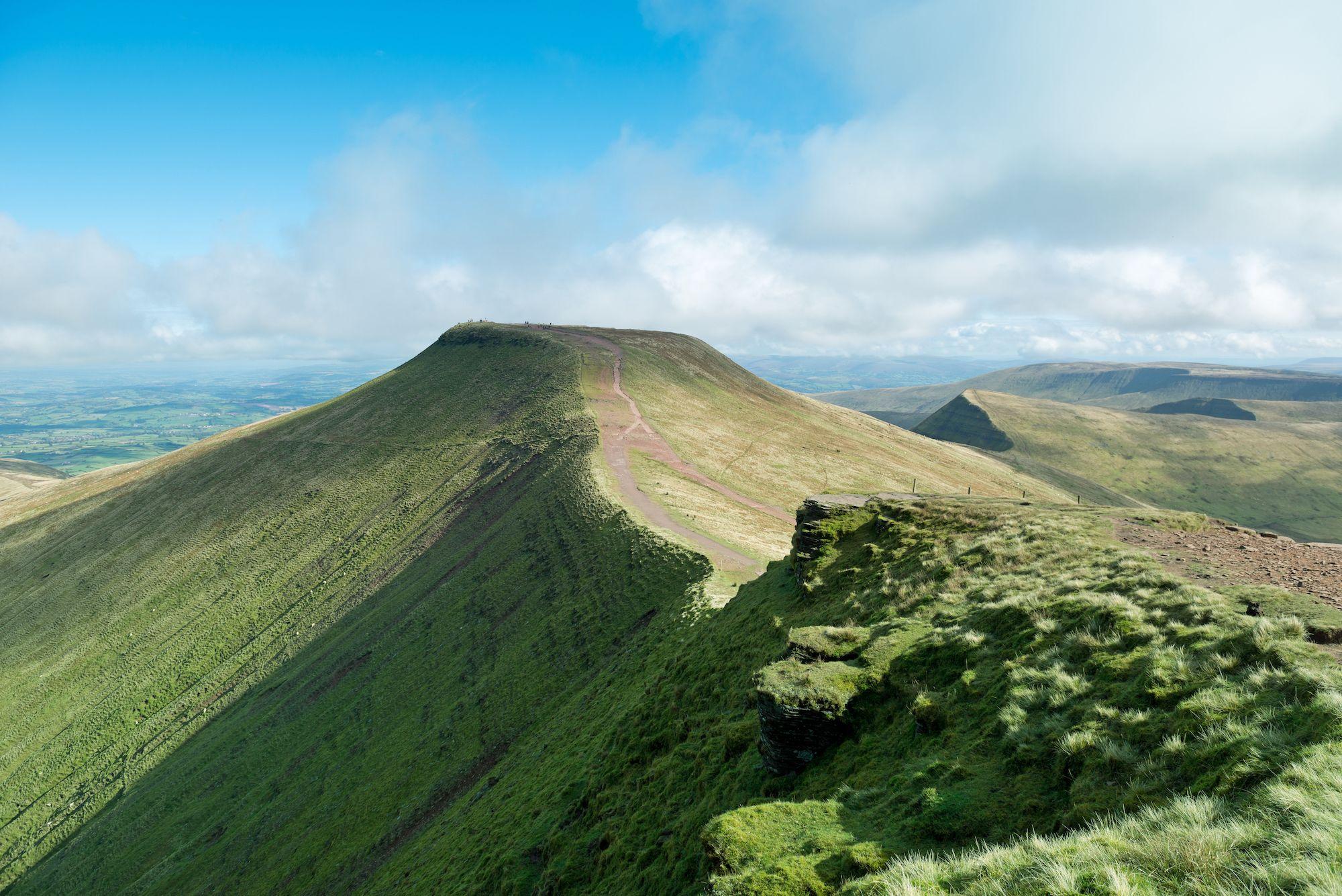 Panorama da  Pen-y-Fan Beacons National Park Galles