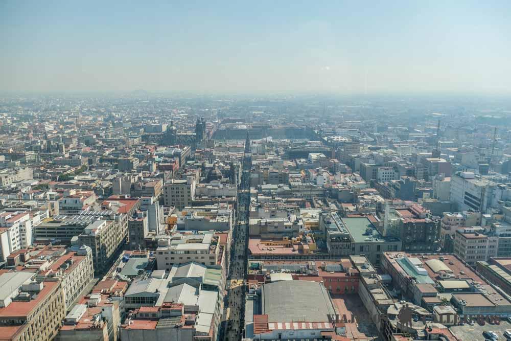 Vistas de Ciudad de México desde la Torre Latinoamericana 